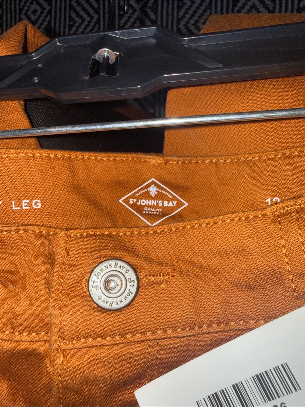 St. John's Bay Women's Rust Orange Skinny Jeans - Picture 8 of 8